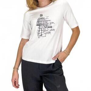 NEW MARGITTES dreaming of you tee in white